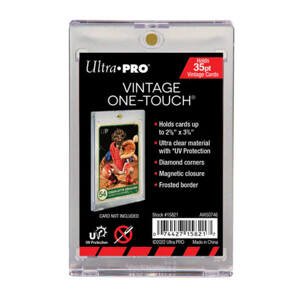 Obal na kartu - UltraPro Vintage Card UV One Touch Magnetic Holder (na karty cca 6,67 x 9,53 cm)